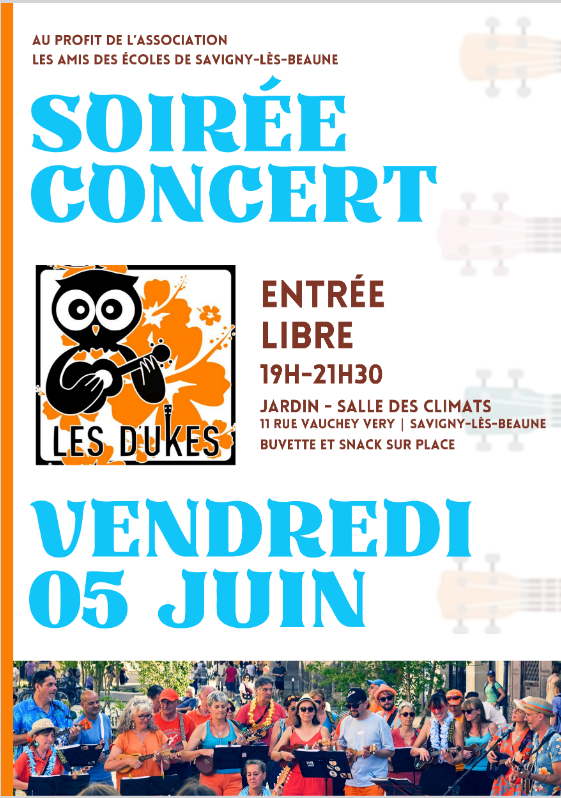 Affiche de la soirée des Amis des Ecoles de Savigny
