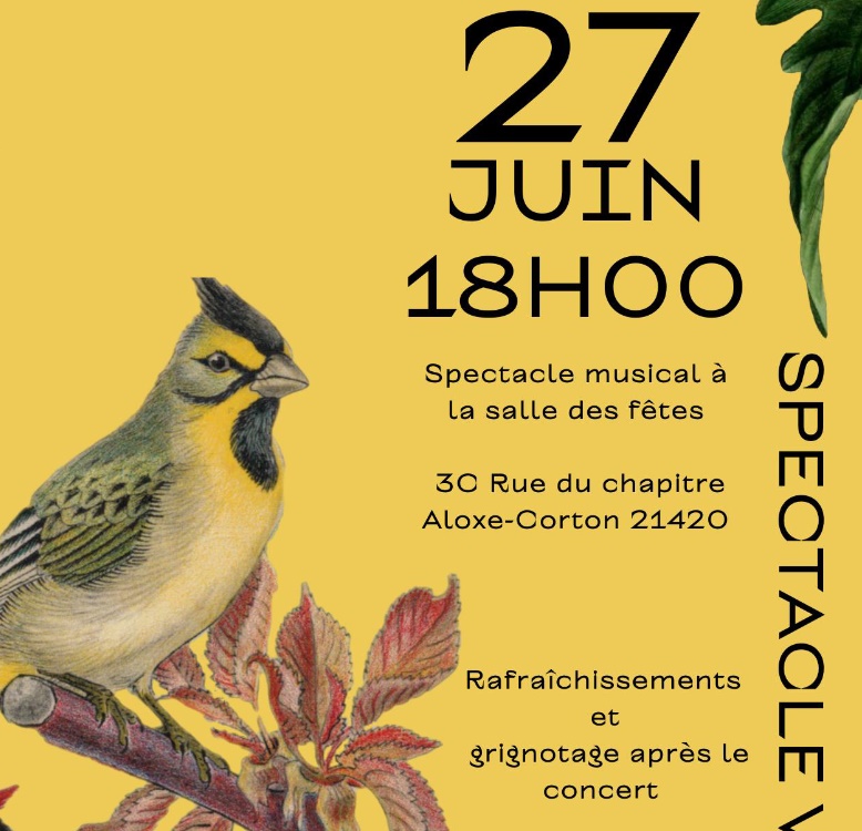 Affiche du Spectacle de l'école d'Aloxe-Corton