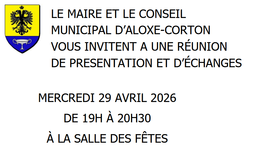 Invitation à la réunion de village du 29 avril 2026